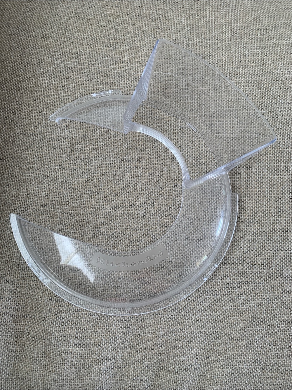 KitchenAid Mixer Pouring Shield Splash Gaurd Clear Plastic Baking Kitchen